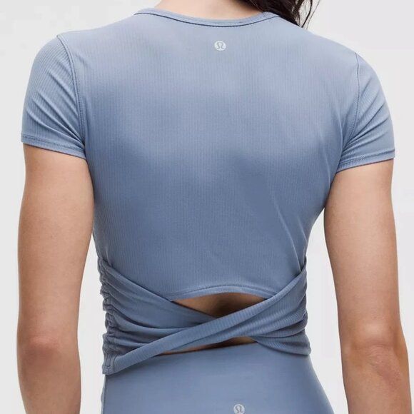 Lululemon All It Takes Back-Twist Ribbed Short-Sleeve Shirt - Picture 3 of 3